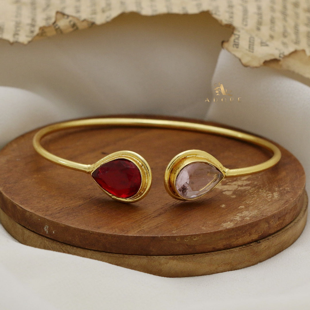 Averi Dual Drop Glossy Bangle