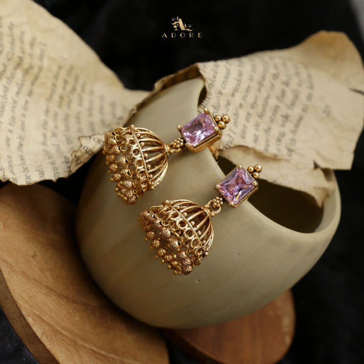 Varenya Gold Ball Jhumka