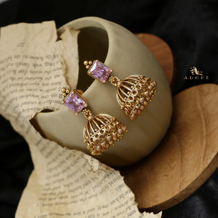 Varenya Gold Ball Jhumka