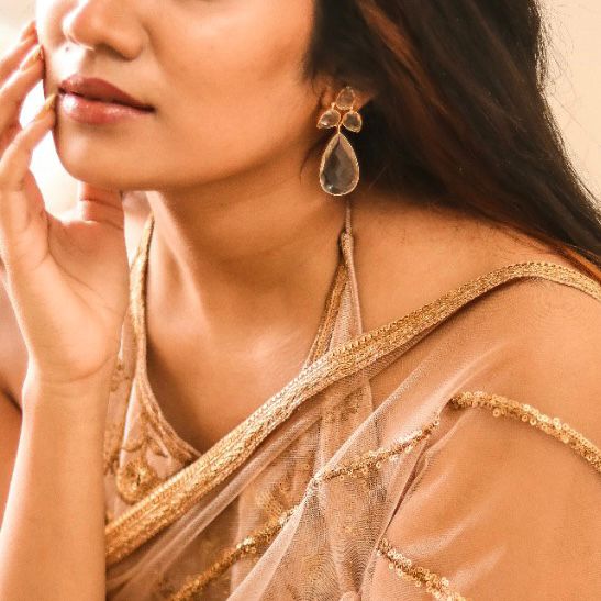 Bella Crystal Earrings (Premium Finish)