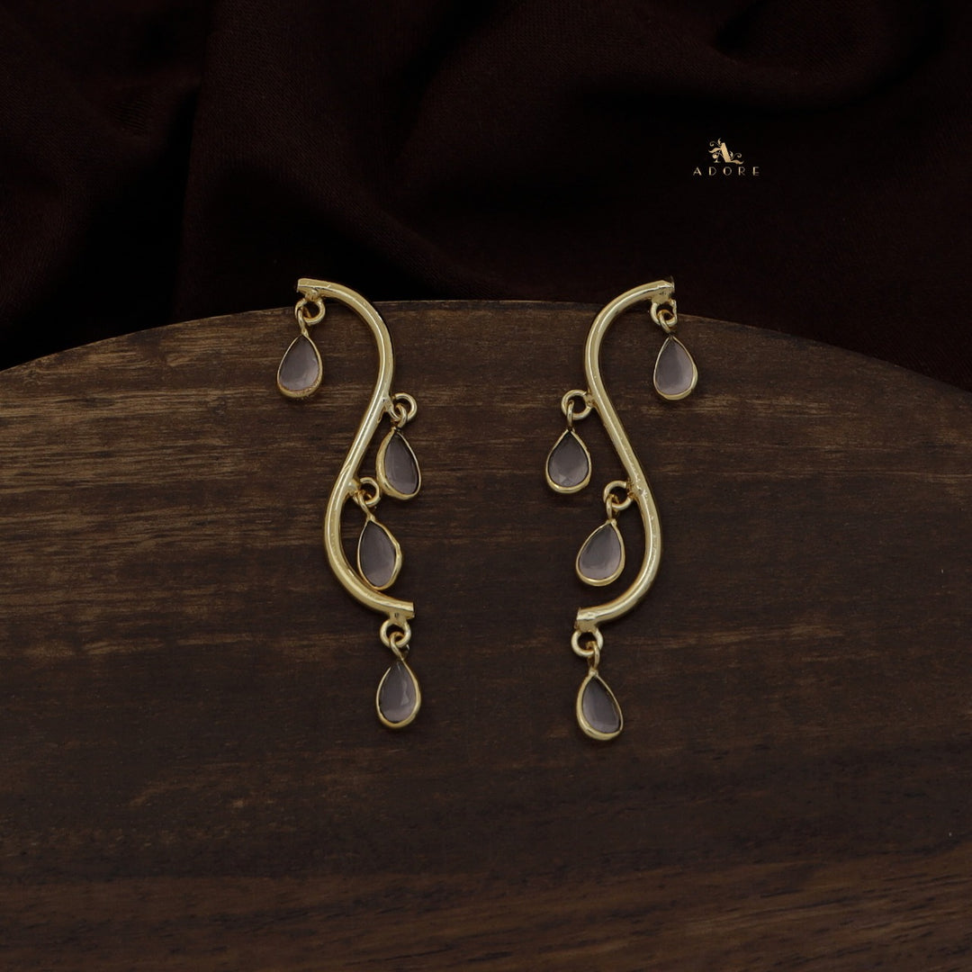 Kaz Curvy Glossy Drops Earring