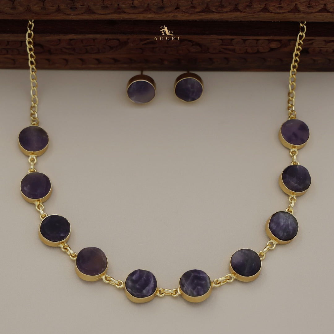 Raw Stone Ashara Neckpiece with Earrings