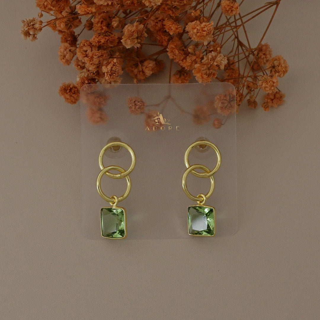 Revna Dual Hoop Glossy  Earring