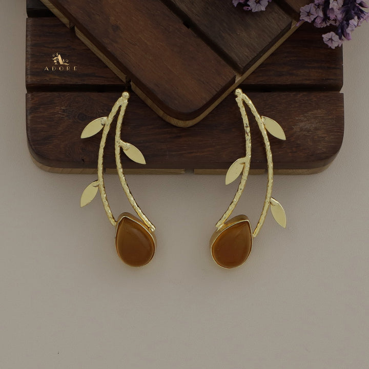Delilah Leafy Glossy Earring