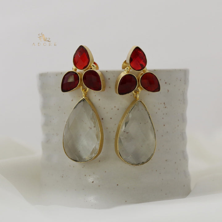 Bella Crystal Earrings (Premium Finish)