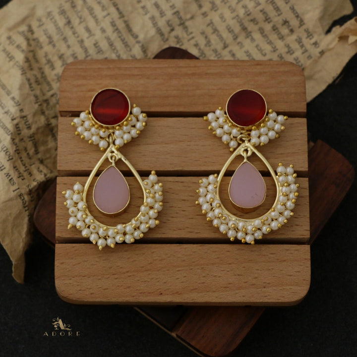 Adore - Raw Stone Angelic Earrings (Colour Options)