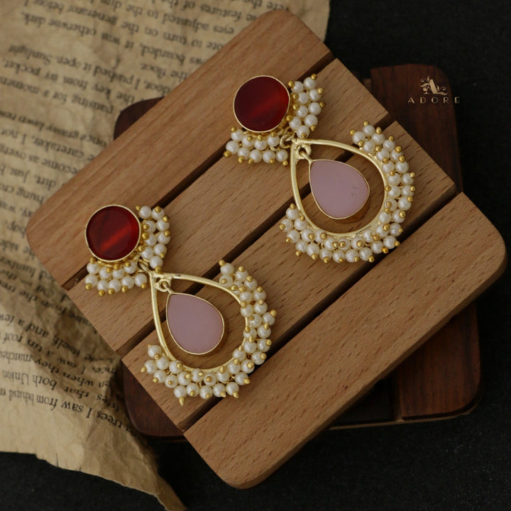 Adore - Raw Stone Angelic Earrings (Colour Options)