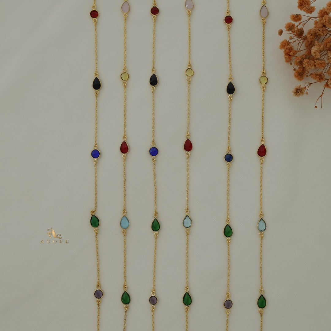 11 Stone Multicolour Long Chain