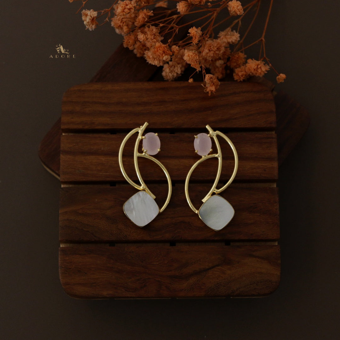 Eclipsa Zigzag Glossy Earring