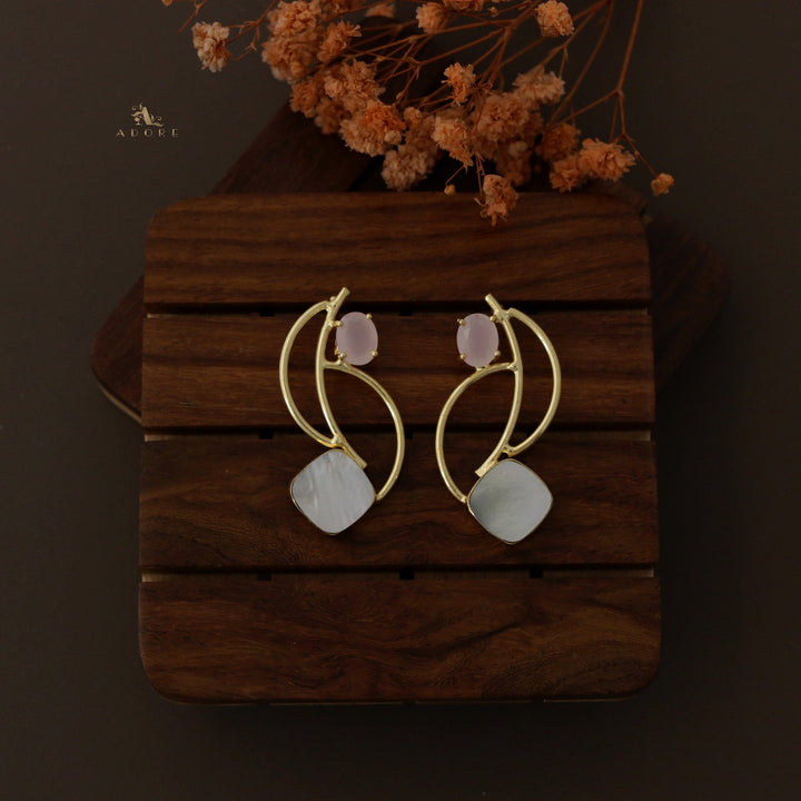 Eclipsa Zigzag Glossy Earring