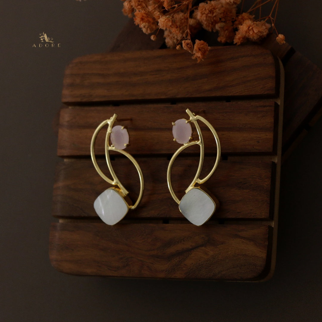 Eclipsa Zigzag Glossy Earring