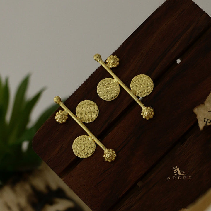 Sagitta Golden Tree Earring