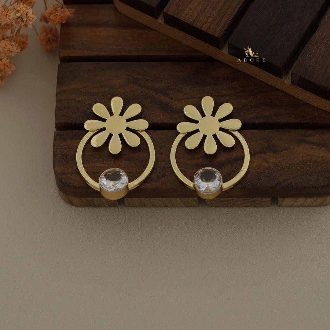 Midhila Hoop Glossy Earring