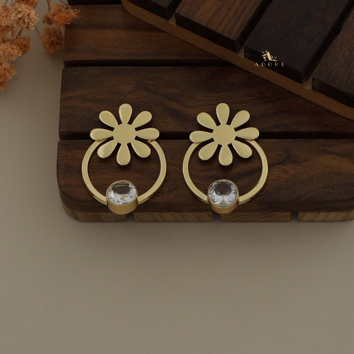 Midhila Hoop Glossy Earring