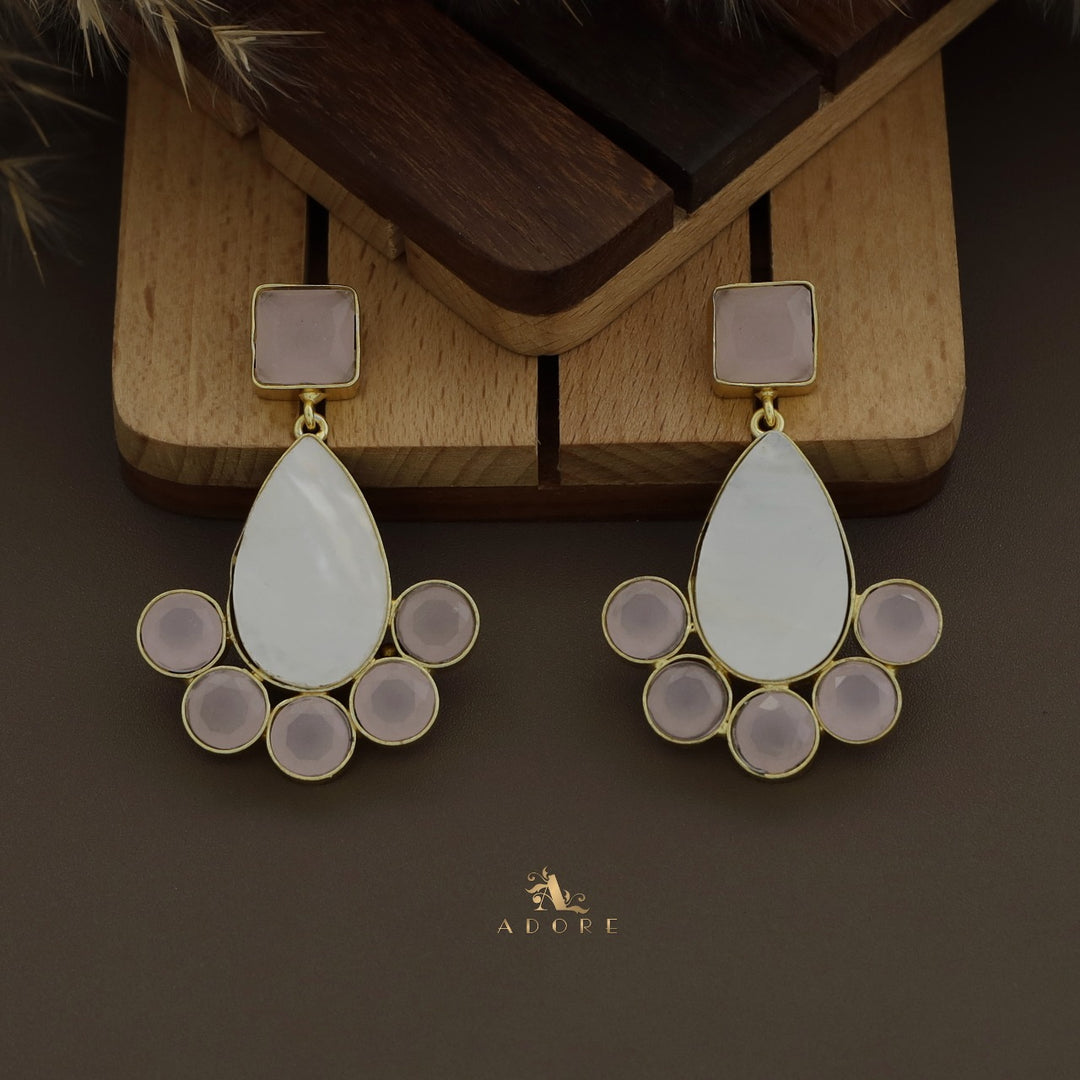 Augusta Drop MOP Glossy Earring