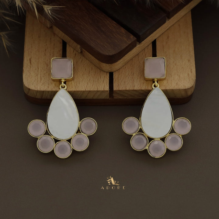 Augusta Drop MOP Glossy Earring