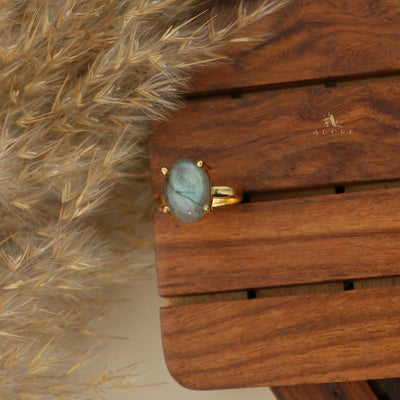 Labradorite Tiny Rings (Shapes Available)