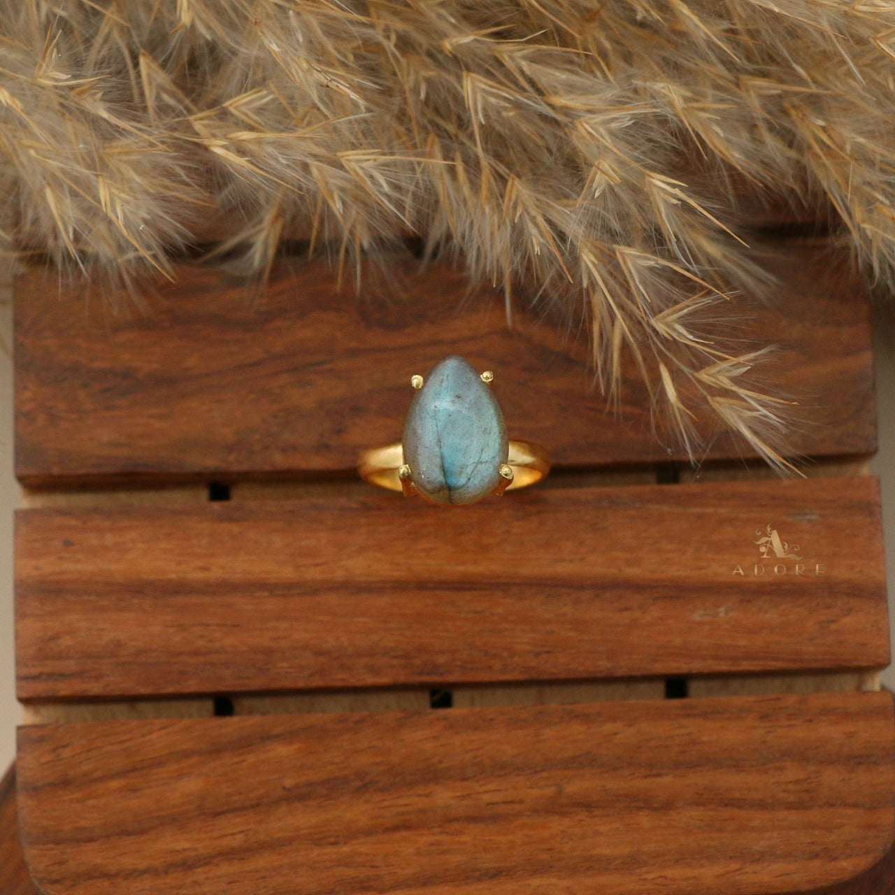 Labradorite Tiny Rings (Shapes Available)