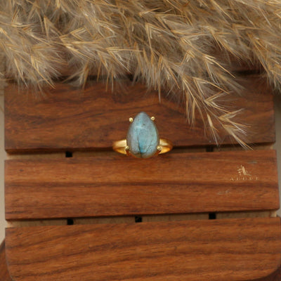 Labradorite Tiny Rings (Shapes Available)
