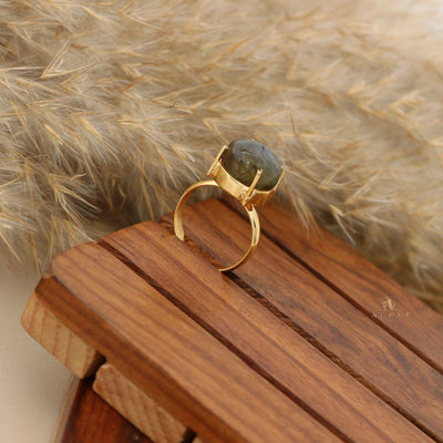Labradorite Tiny Rings (Shapes Available)