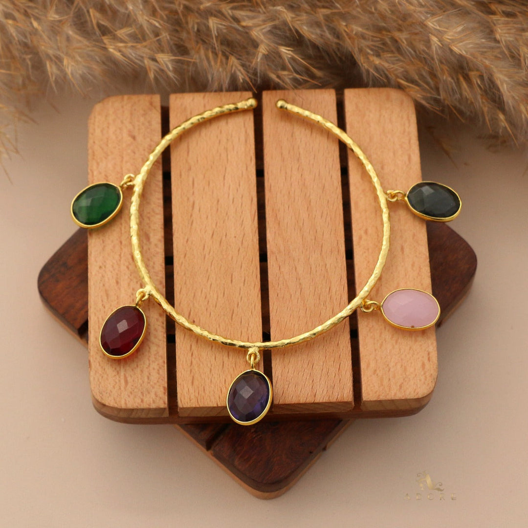 Multicolour Maelyn Textured Glossy Bangle