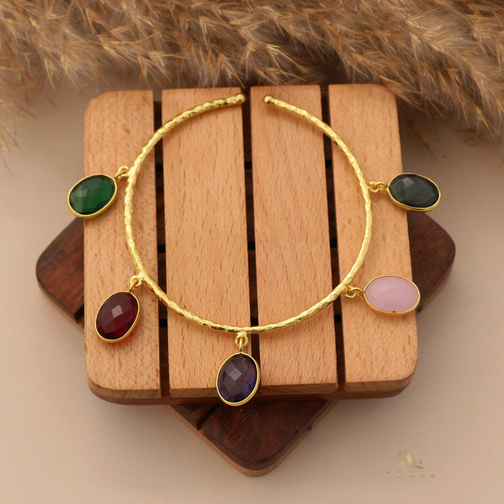 Multicolour Maelyn Textured Glossy Bangle