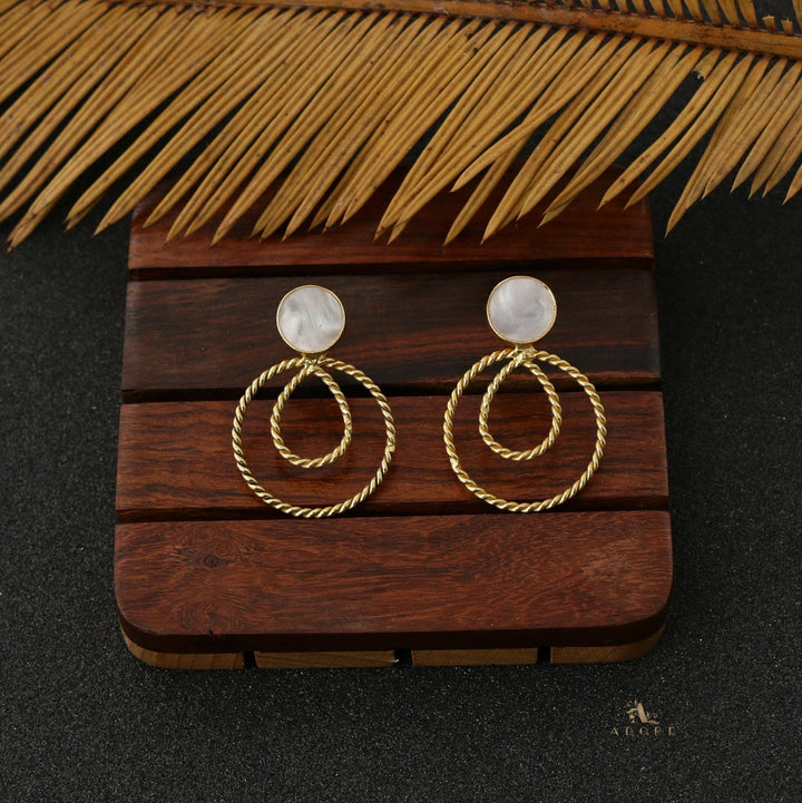 Taissa Twisted MOP Earring