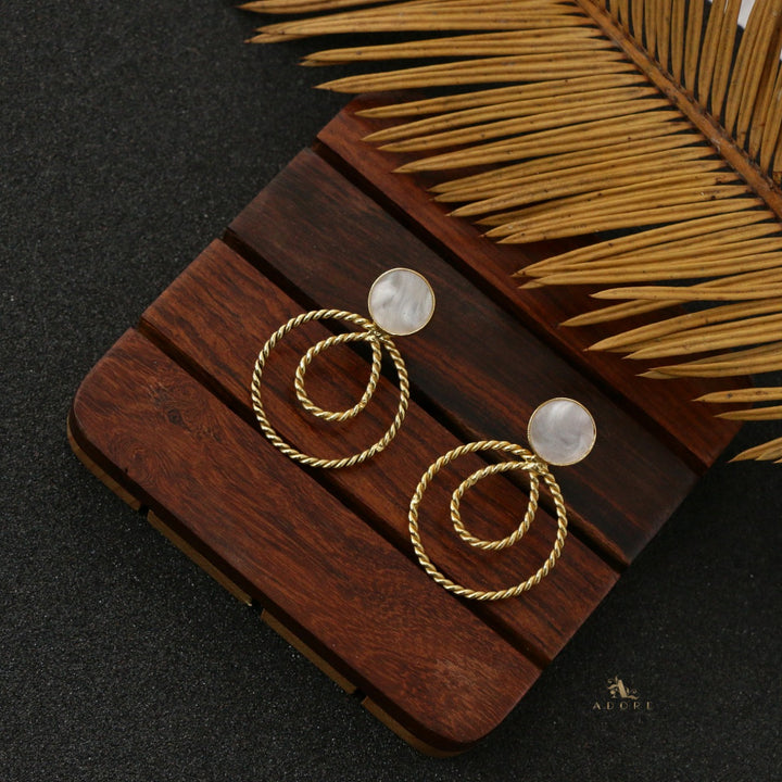 Taissa Twisted MOP Earring