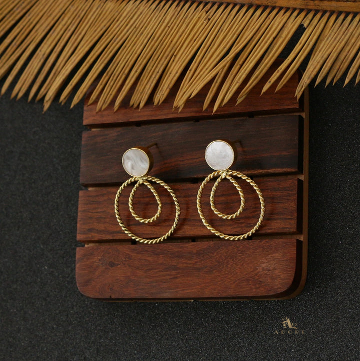 Taissa Twisted MOP Earring
