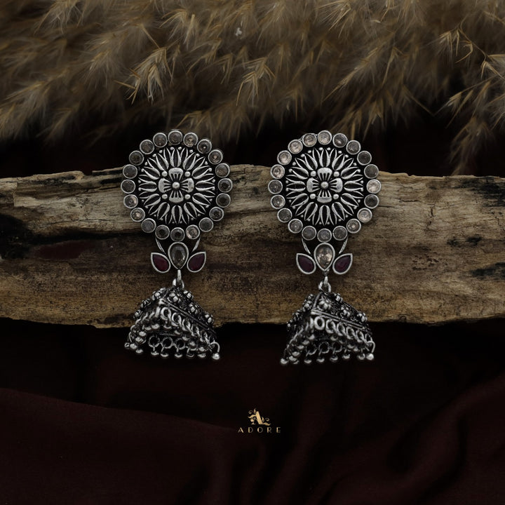 Thimothi Oxidized Jhumka