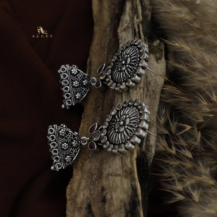 Thimothi Oxidized Jhumka