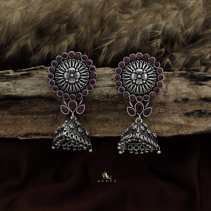 Thimothi Oxidized Jhumka