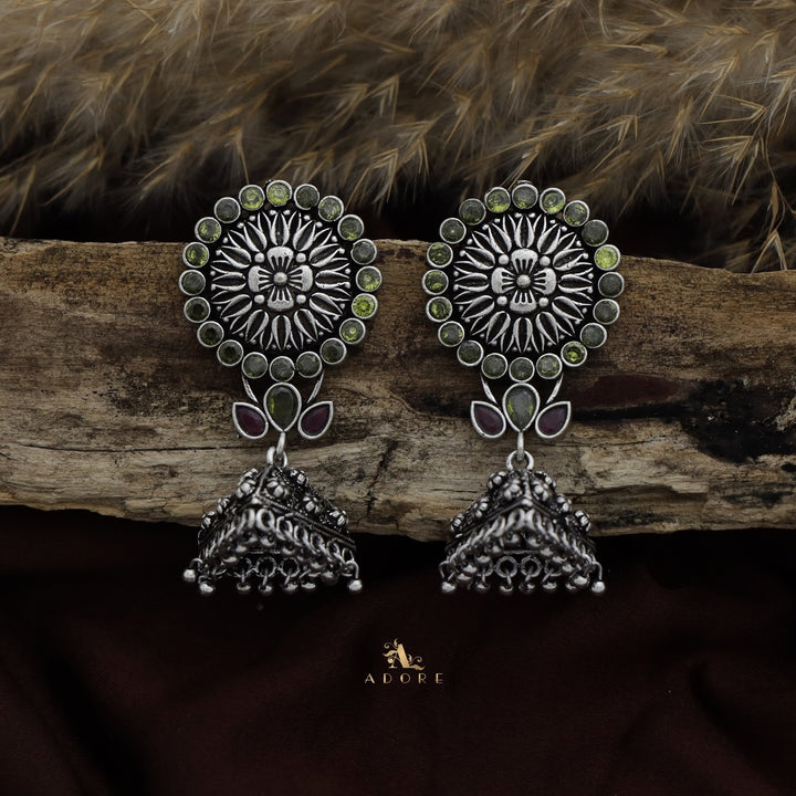 Thimothi Oxidized Jhumka