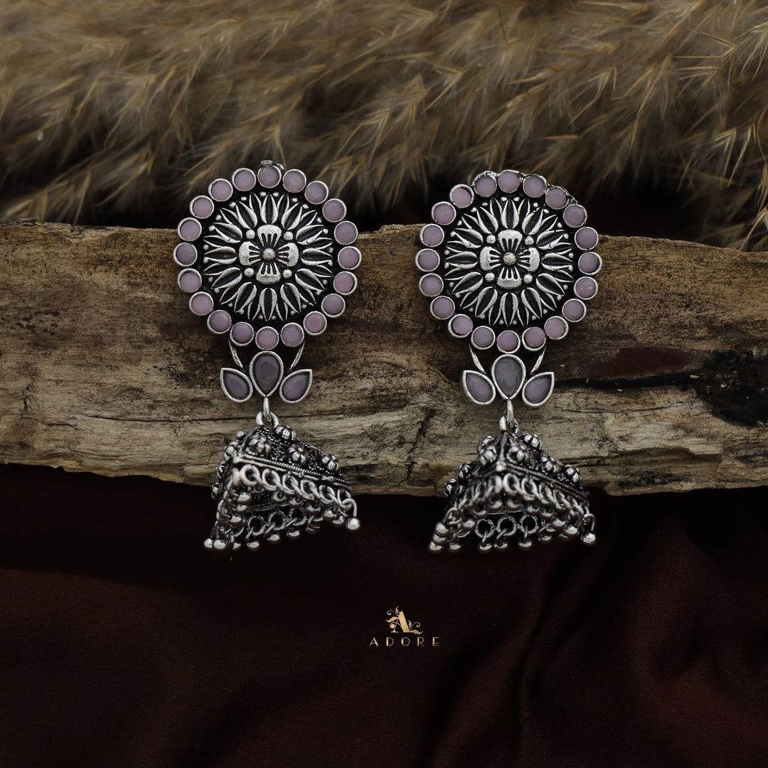 Thimothi Oxidized Jhumka – Adore By Priyanka - Main Image