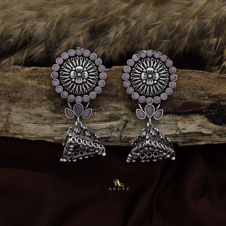 Thimothi Oxidized Jhumka
