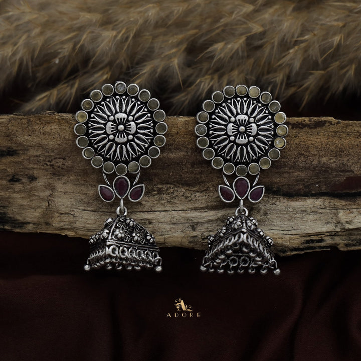 Thimothi Oxidized Jhumka