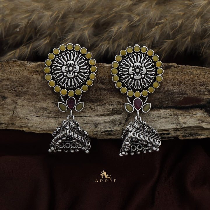 Thimothi Oxidized Jhumka