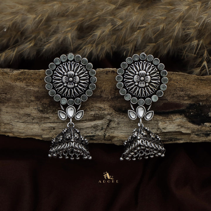 Thimothi Oxidized Jhumka