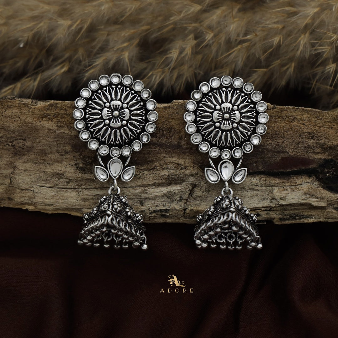 Thimothi Oxidized Jhumka