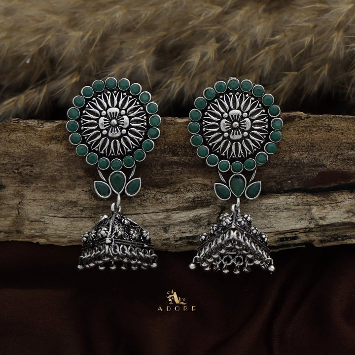 Thimothi Oxidized Jhumka
