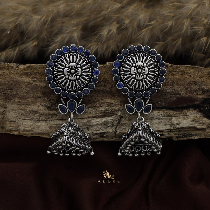 Thimothi Oxidized Jhumka