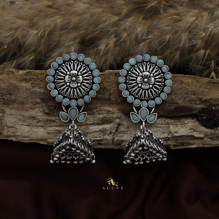 Thimothi Oxidized Jhumka