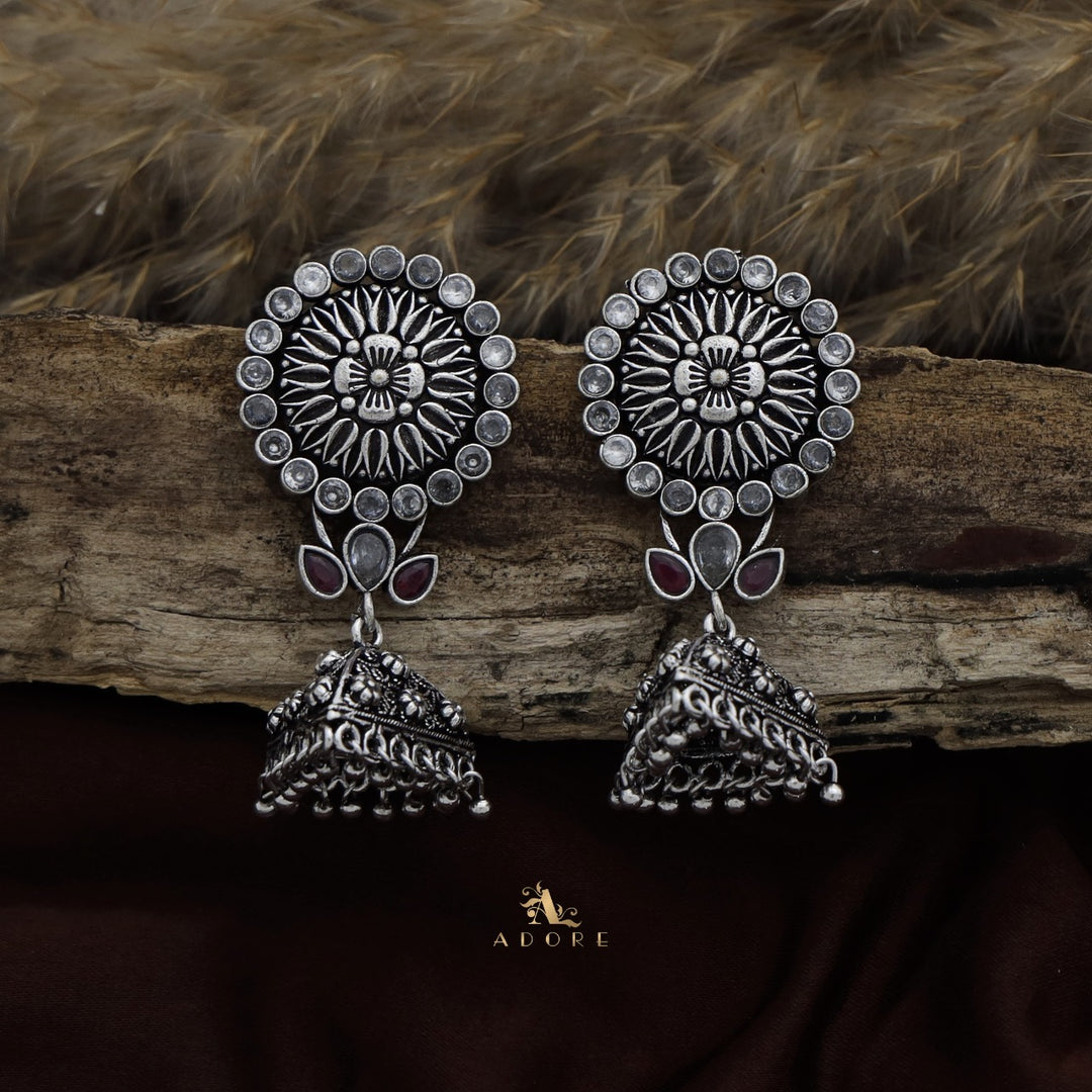 Thimothi Oxidized Jhumka