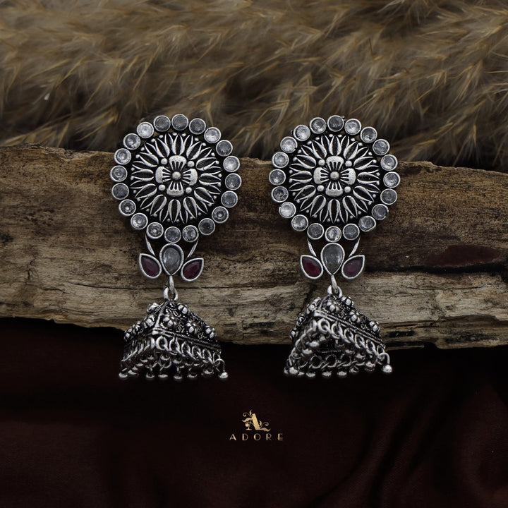 Thimothi Oxidized Jhumka