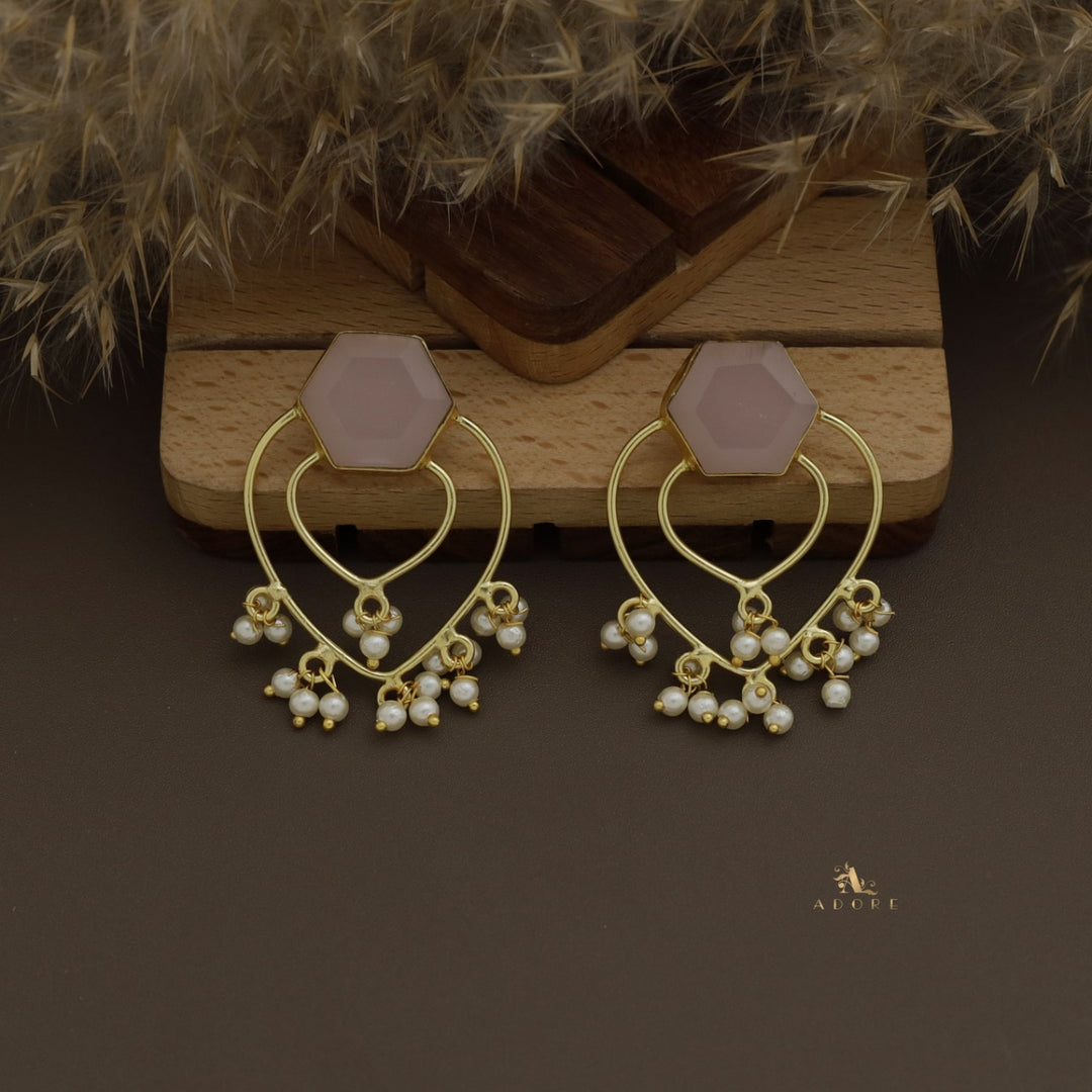 Quiana Glossy Drop Pearl Earring