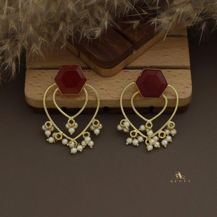 Quiana Glossy Drop Pearl Earring