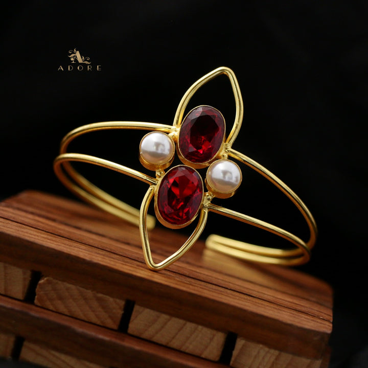 Rezzel Oval Glossy Pearl Bangle
