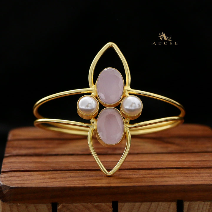 Rezzel Oval Glossy Pearl Bangle