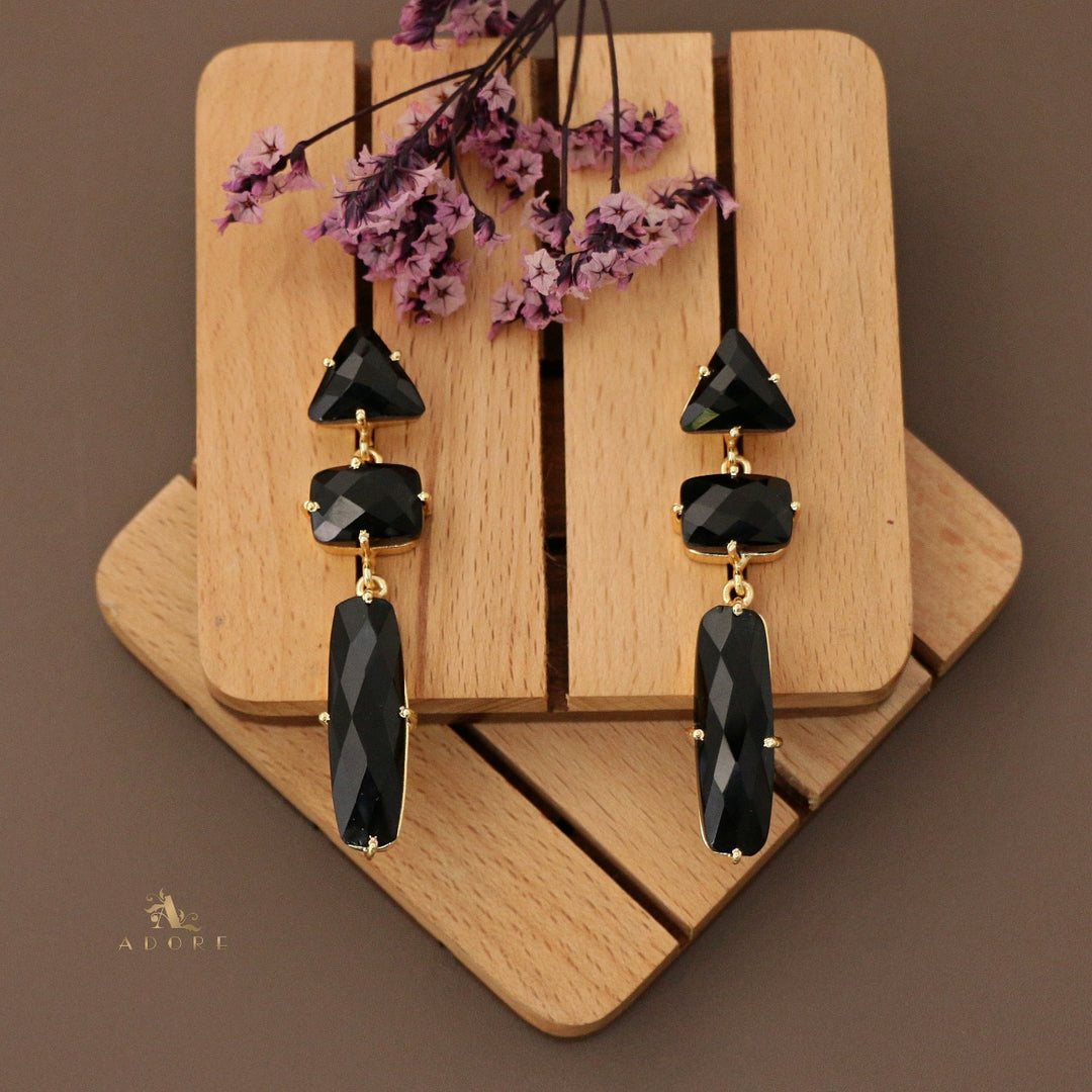 Yashmi Tri Shape Glossy Earring