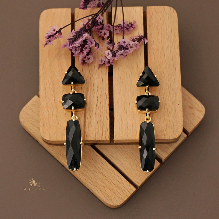 Yashmi Tri Shape Glossy Earring